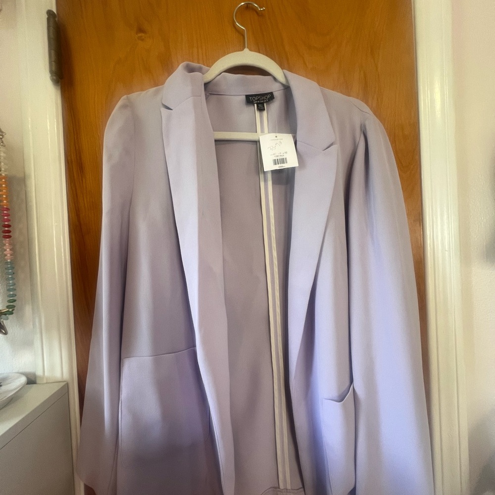 TOPSHOP Pastel Lilac Blazer Jacket